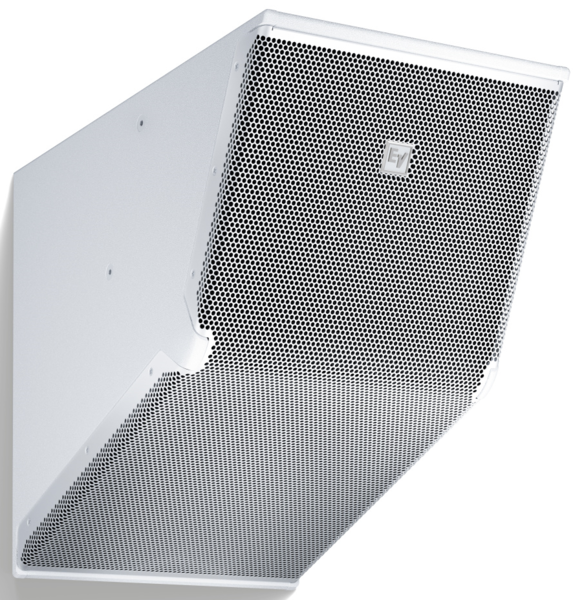 EVC-1122-VIW 12" 2-WAY SPEAKER, VARIABLE INTENSITY(VI) ASYMMETRICAL HORN FOR RECTANGLE COVERAGE, INDOOR, WHITE